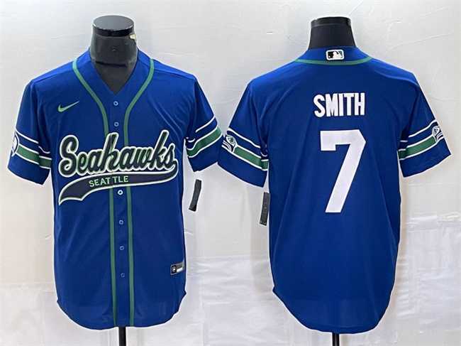 Men's Seattle Seahawks #7 Geno Smith Royal Throwback Cool Base Stitched Baseball Jersey,We sell and wholesale Men's Seattle Seahawks #7 Geno Smith Royal Throwback Cool Base Stitched Baseball Jersey on line form chian!
